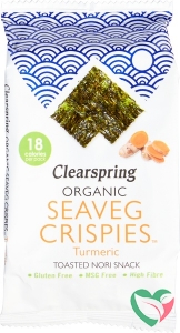 Clearspring Seaveg crispies turmeric bio