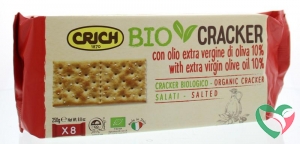 Crich Crackers olijfolie met zout rood bio