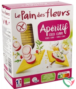 Pain Des Fleurs Aperitif crackers kokos / curry bio