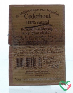 Beautylin Cederhout ladenblok 100% natuurlijk
